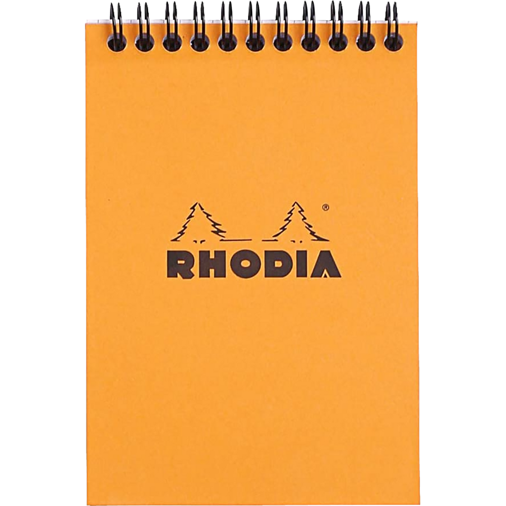 Rhodia A6 Notepad Graph Black Wirebound 4 X 6 - Pen Boutique Ltd