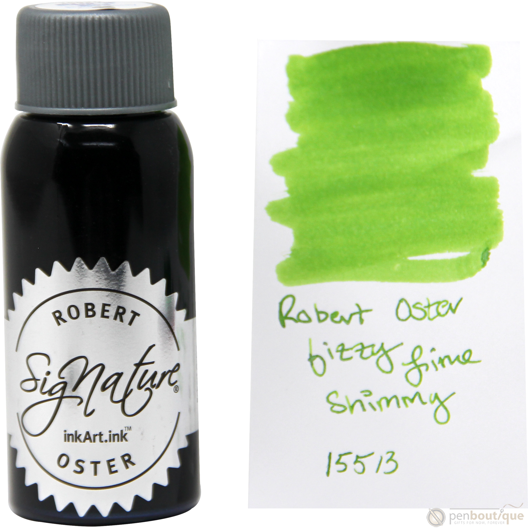 Robert Oster Shake'N'Shimmy Ink Bottle - Fizzy Lime - 50ml-Pen Boutique Ltd