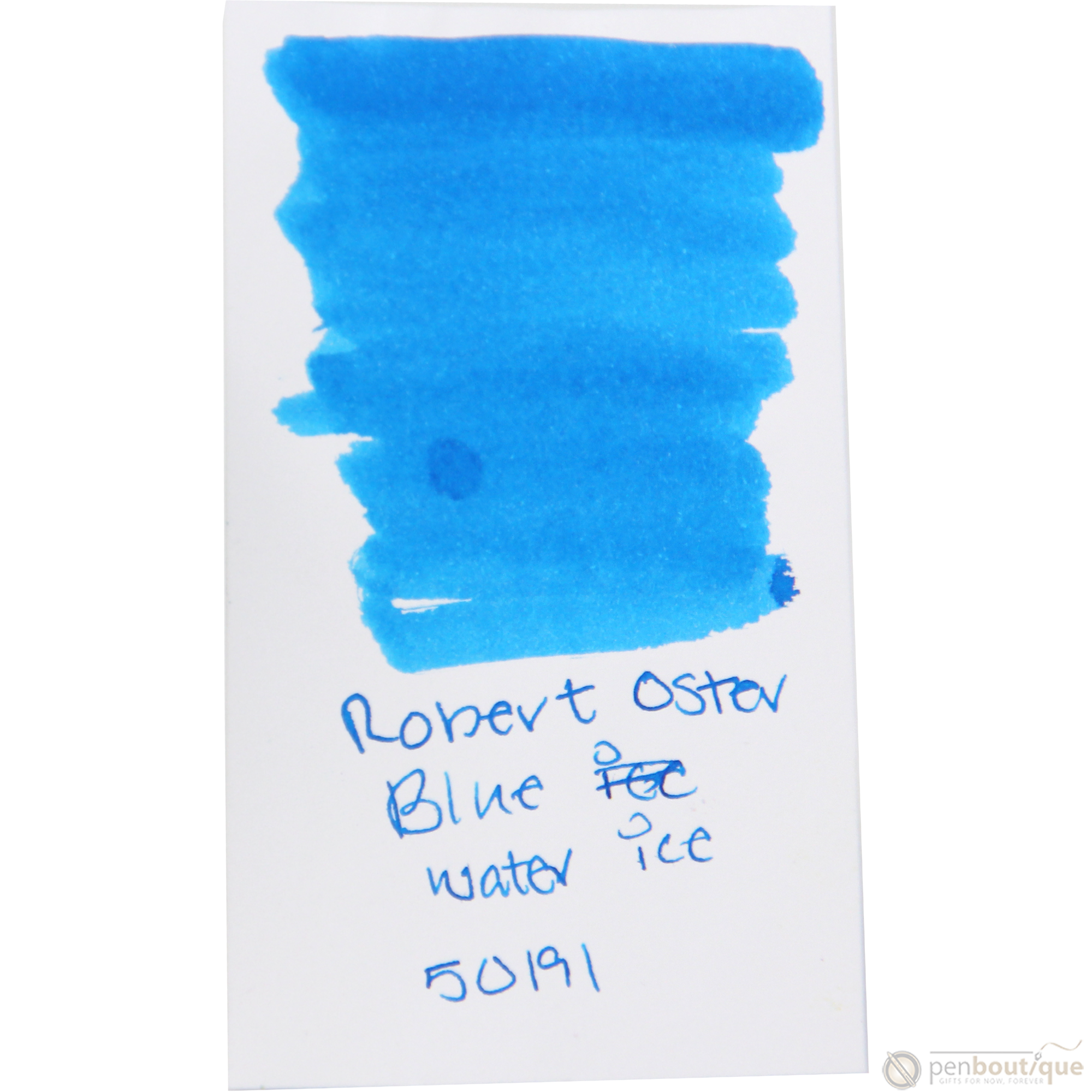 Robert Oster Signature Ink Bottle - Blue Water Ice - 50ml-Pen Boutique Ltd