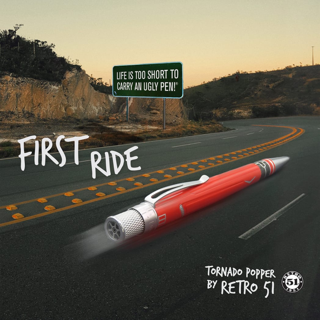 Retro 51 Tornado Popper Rollerball Pen - First Ride-Pen Boutique Ltd