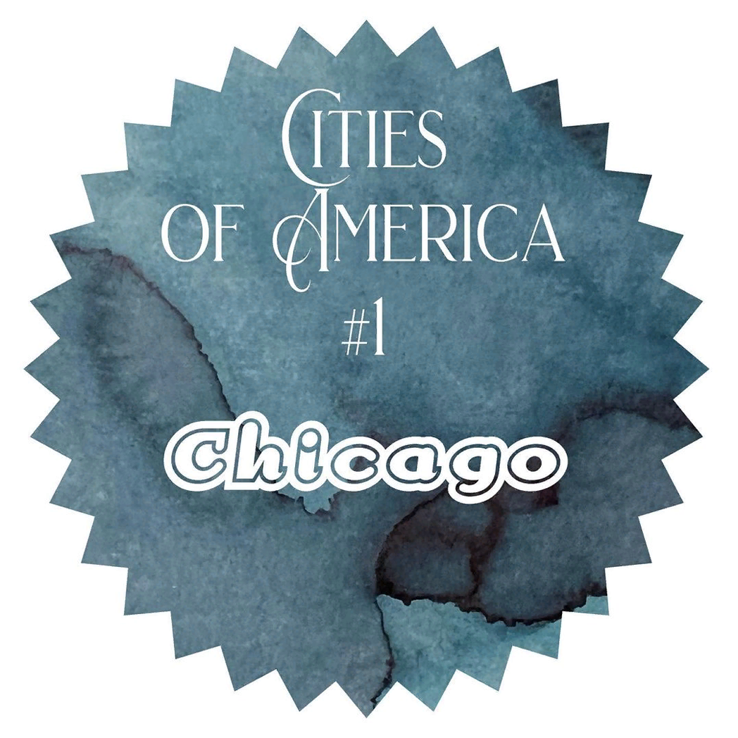 Sample of Robert Oster Cities of America Ink Bottle - Chicago - 50ml