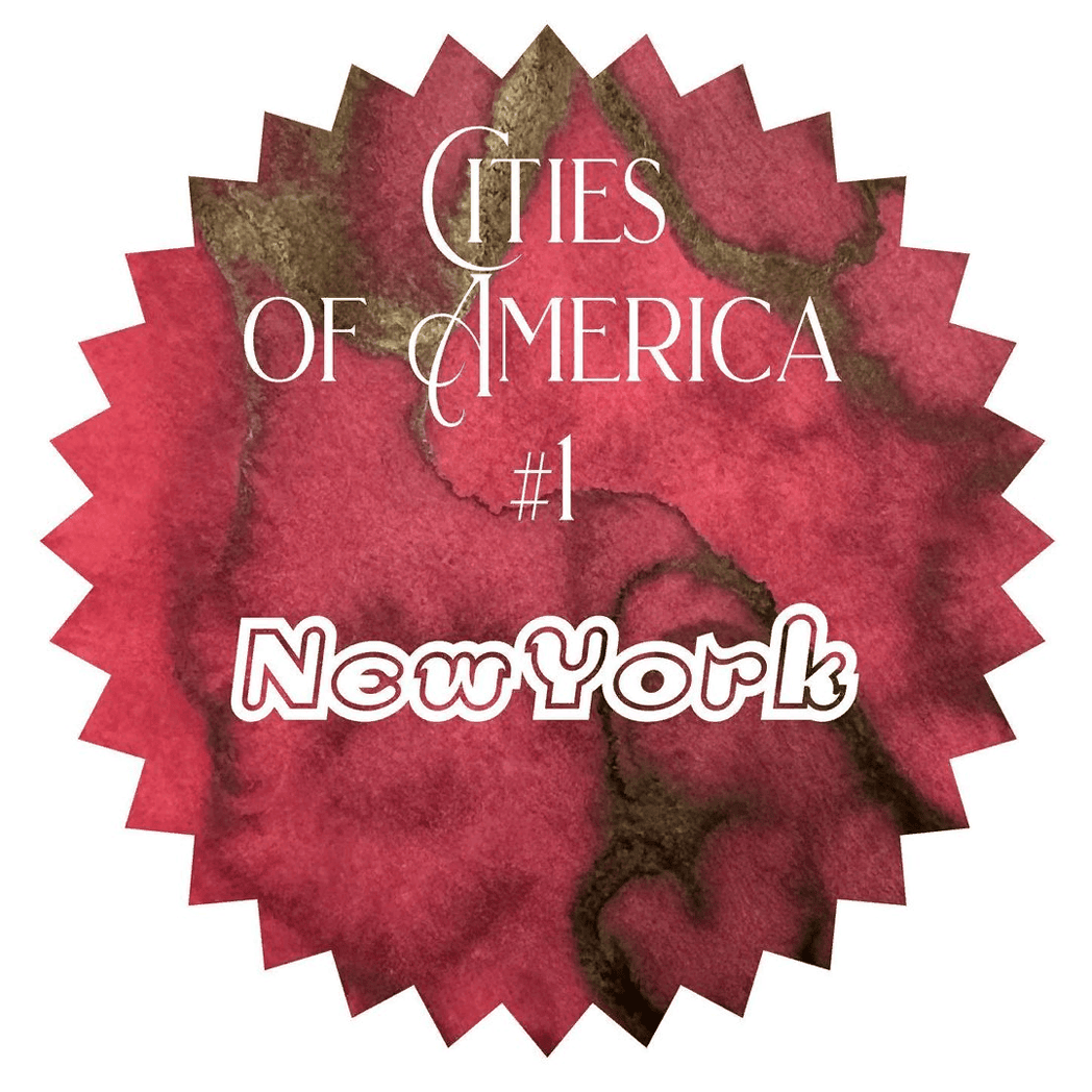 Sample of Robert Oster Cities of America Ink Bottle - New York - 50ml