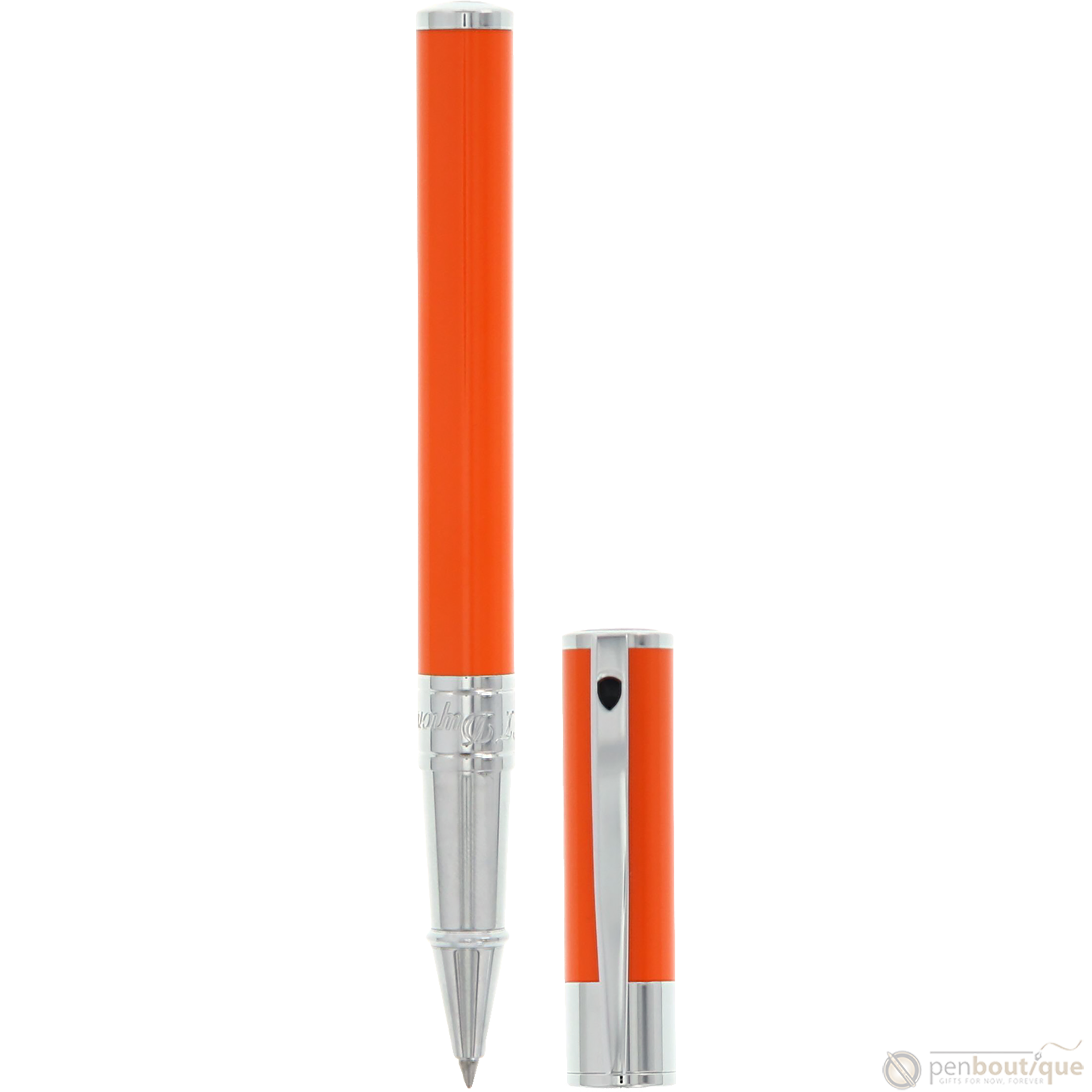 S T Dupont D-Initial Rollerball Pen - Orange-Pen Boutique Ltd