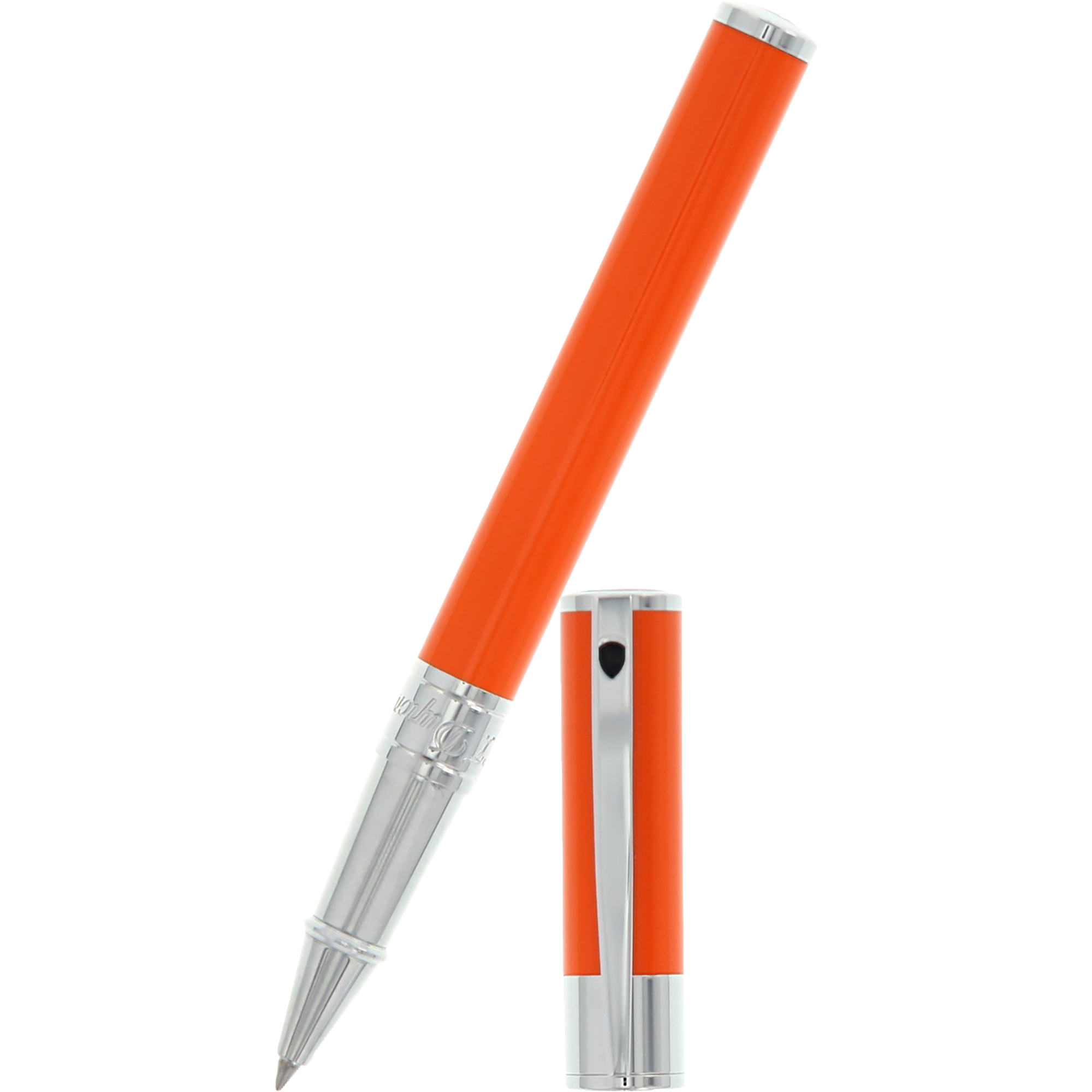 S T Dupont D-Initial Rollerball Pen - Orange-Pen Boutique Ltd