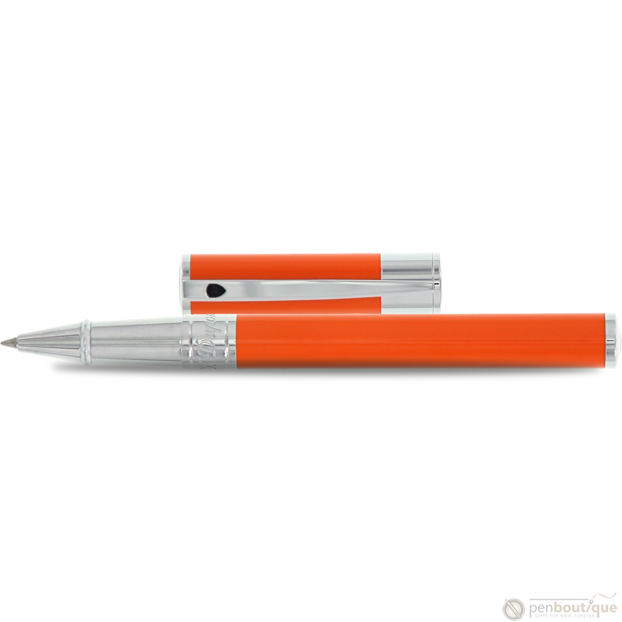 S T Dupont D-Initial Rollerball Pen - Orange-Pen Boutique Ltd