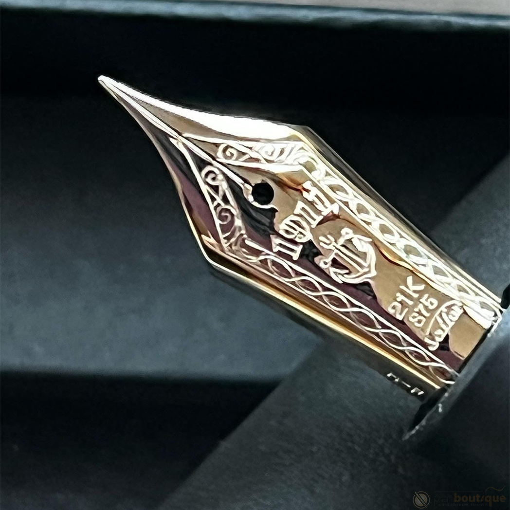 Sailor Ebonite Sculpture Fountain Pen - Yokaze (Night Breeze)-Pen Boutique Ltd