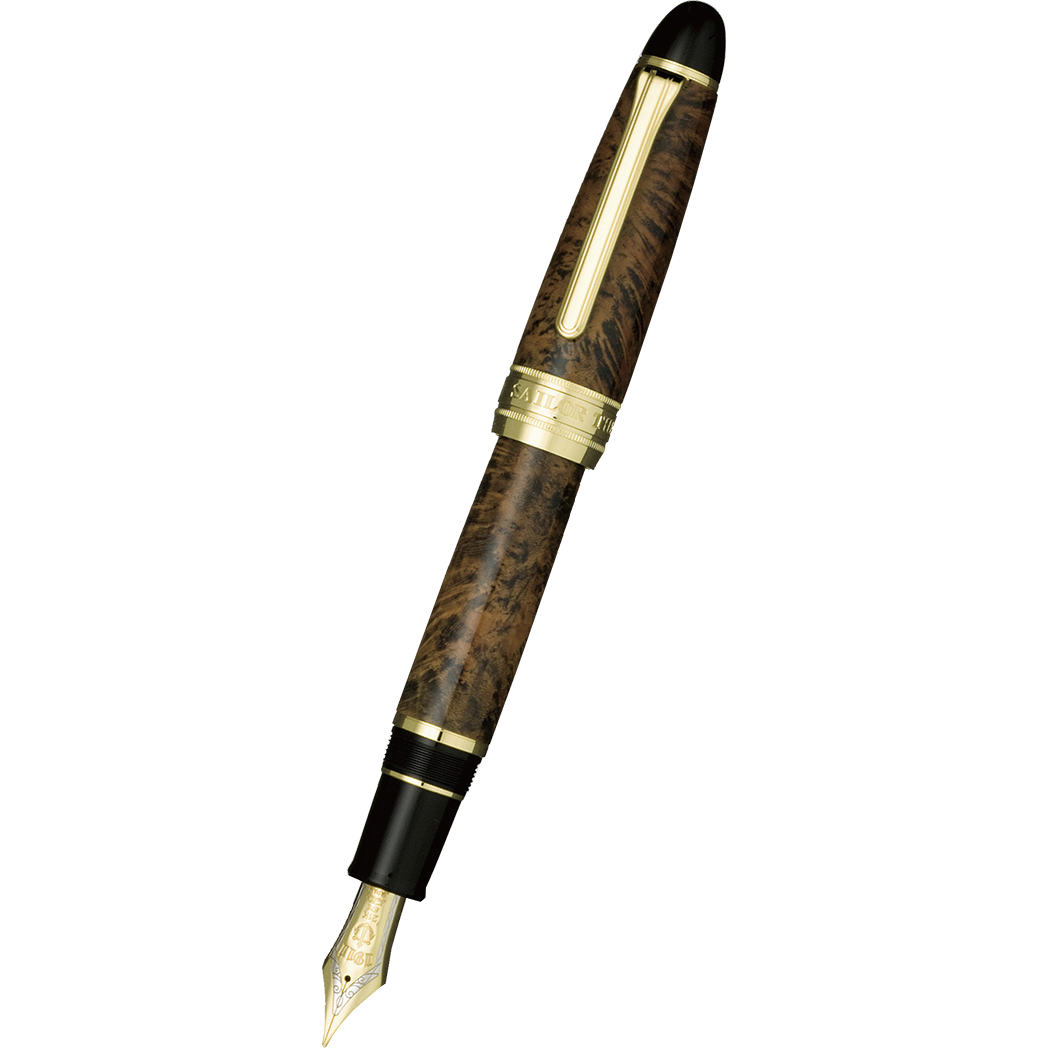 Sailor Fountain Pen - King of Pens - Brown Brier Wood (Bespoke Dealer Exclusive)-Pen Boutique Ltd