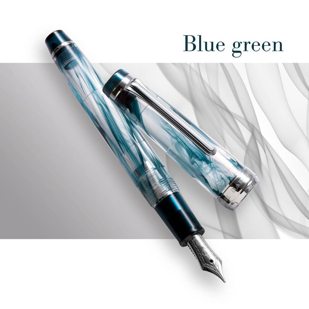 Sailor Professional Gear Fountain Pen - Veilio Blue Green - Standard (Bespoke Dealer Exclusive)-Pen Boutique Ltd