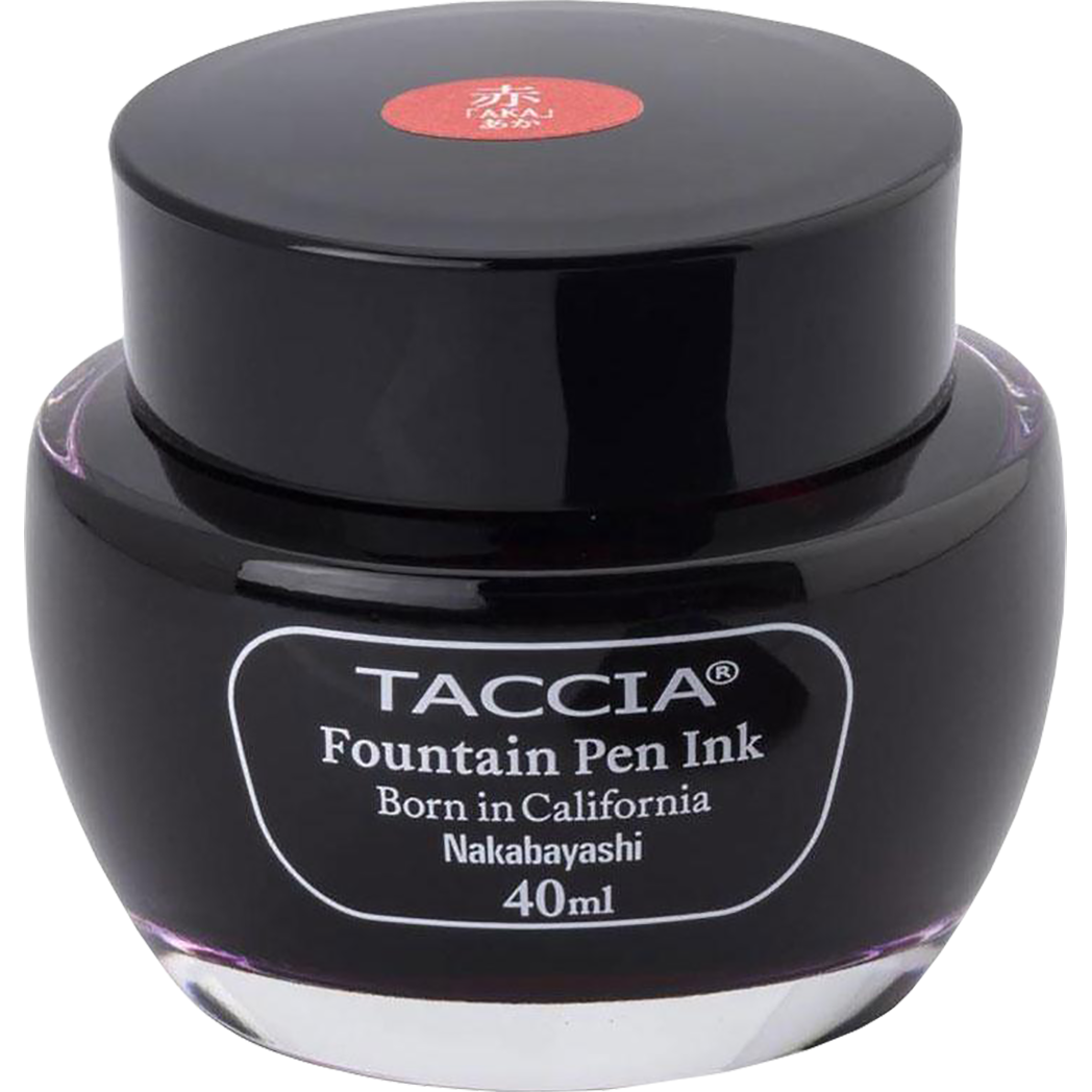 Taccia Ink Bottle - Aka (Red) - 40ml-Pen Boutique Ltd