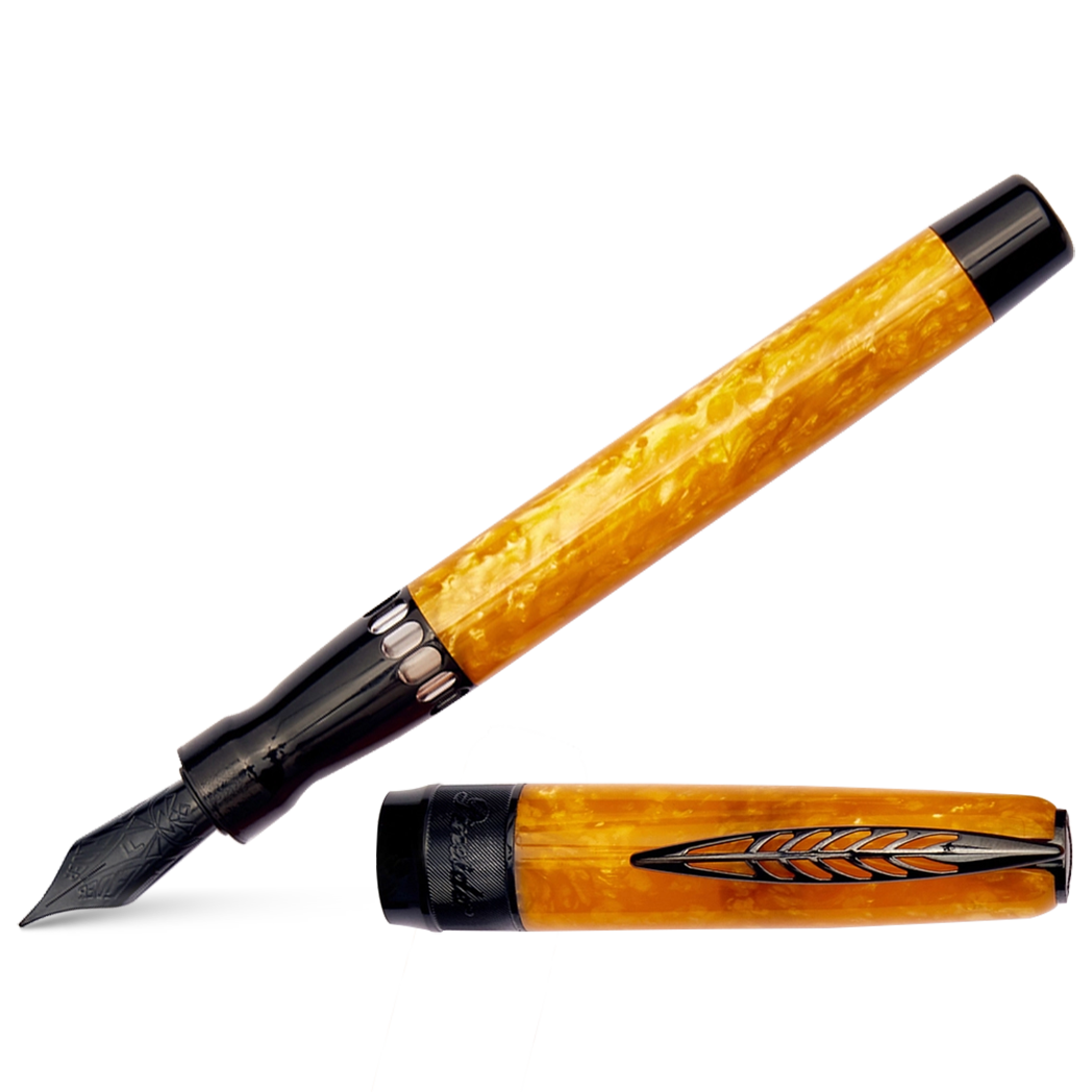 Pineider La Grande Belleza (Great Beauty) Fountain Pen - Rocco Yellow-Pen Boutique Ltd