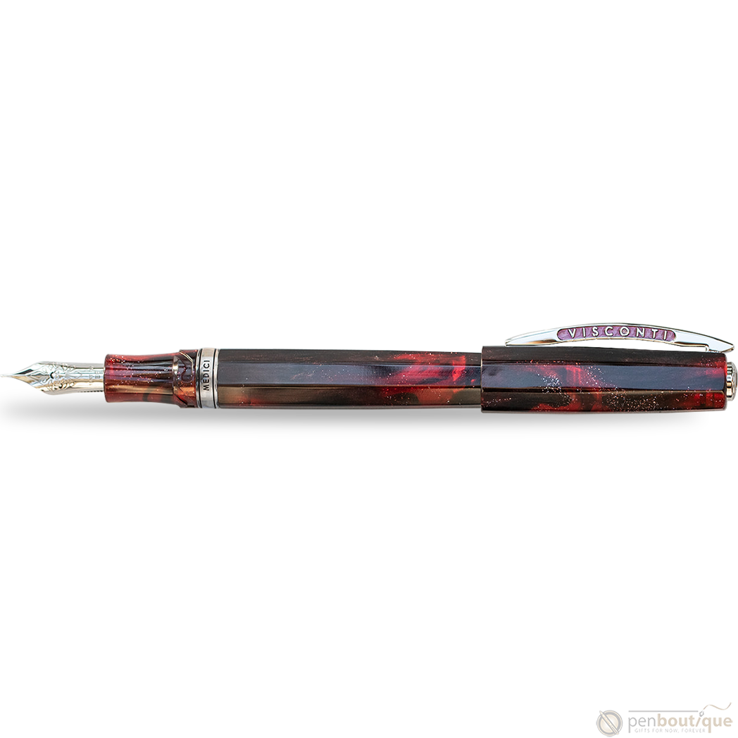 Visconti Fountain Pen - Medici Astral - Nova Red - Oversize-Pen Boutique Ltd