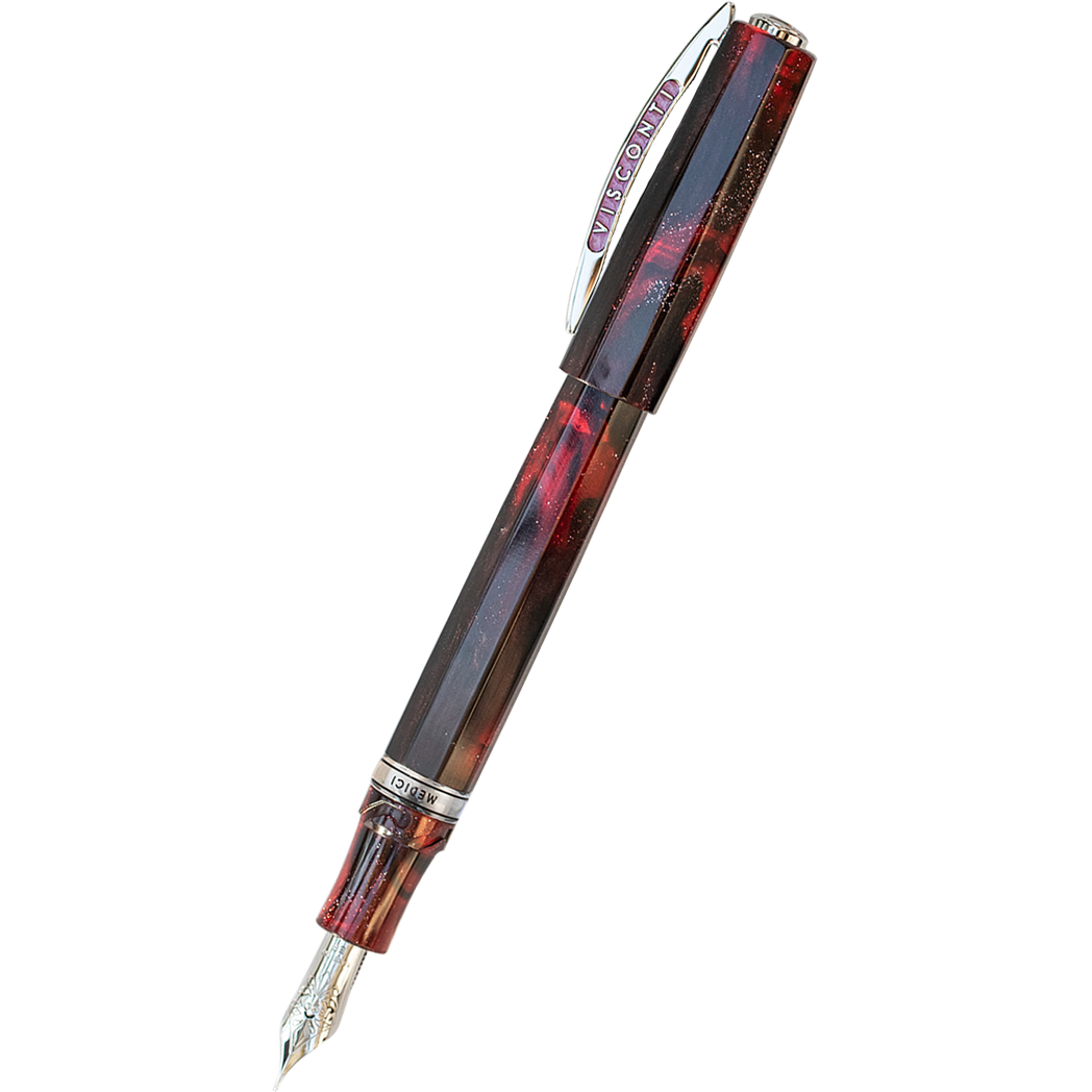 Visconti Fountain Pen - Medici Astral - Nova Red - Oversize-Pen Boutique Ltd