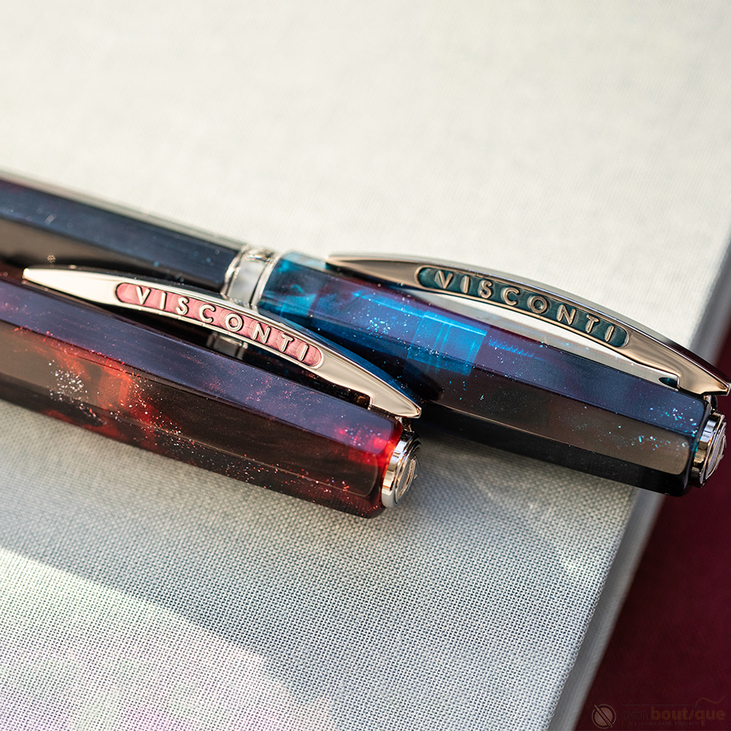 Visconti Fountain Pen - Medici Astral - Nova Red - Oversize-Pen Boutique Ltd