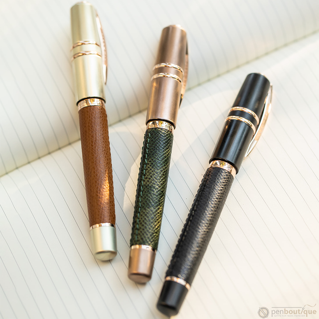 Visconti Homo Sapiens Fountain Pen - Dual Touch - Cognac (Oversize)-Pen Boutique Ltd