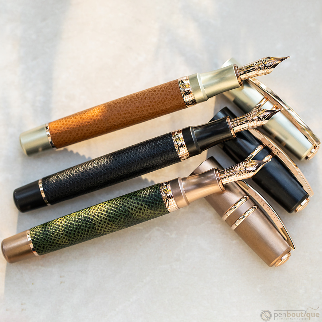 Visconti Homo Sapiens Fountain Pen - Dual Touch - Cognac (Oversize)-Pen Boutique Ltd