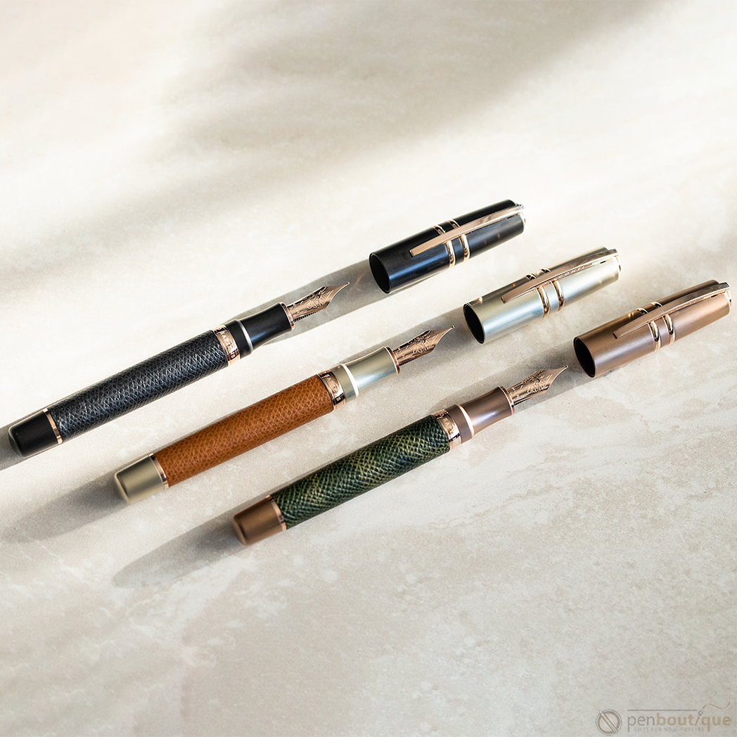 Visconti Homo Sapiens Fountain Pen - Dual Touch - Cognac (Oversize)-Pen Boutique Ltd