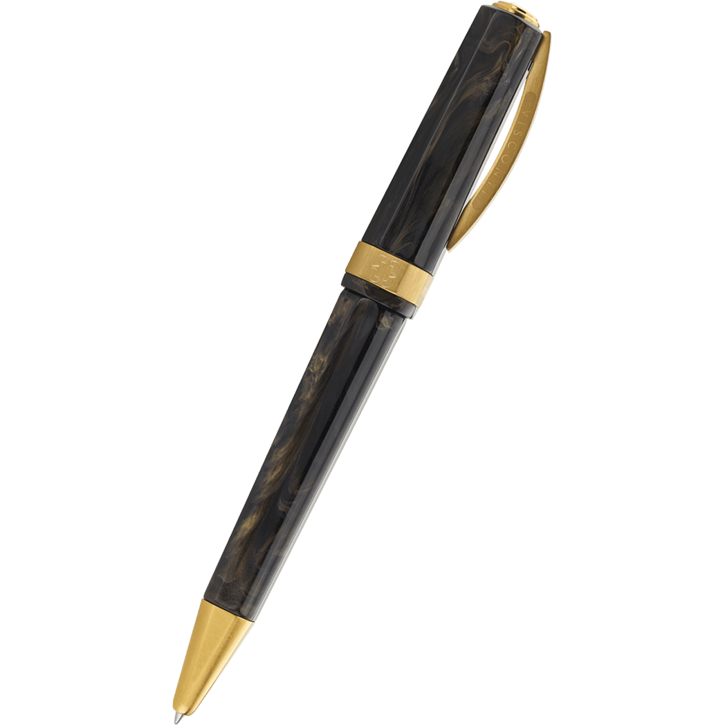 Visconti Opera Gold Ballpoint Pen - Black-Pen Boutique Ltd