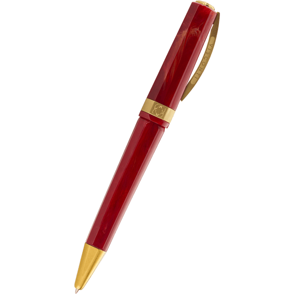 Visconti Opera Gold Ballpoint Pen - Red-Pen Boutique Ltd