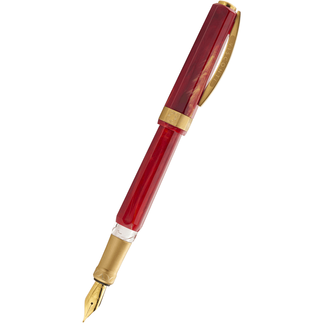 Visconti Opera Gold Fountain Pen - Red-Pen Boutique Ltd