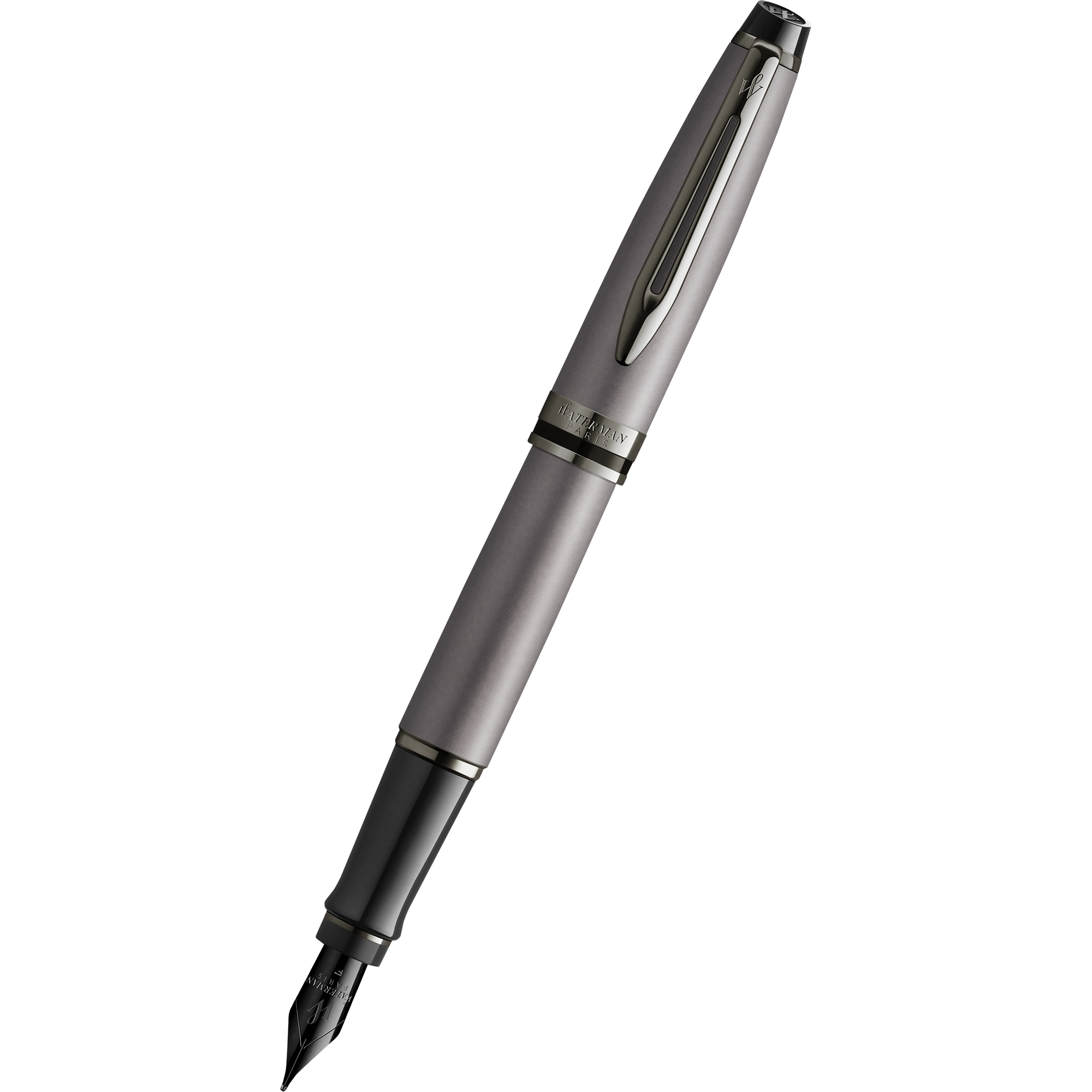 Waterman Expert3 Fountain Pen - Metallic Silver - Ruthenium Trim (Special Edition)-Pen Boutique Ltd