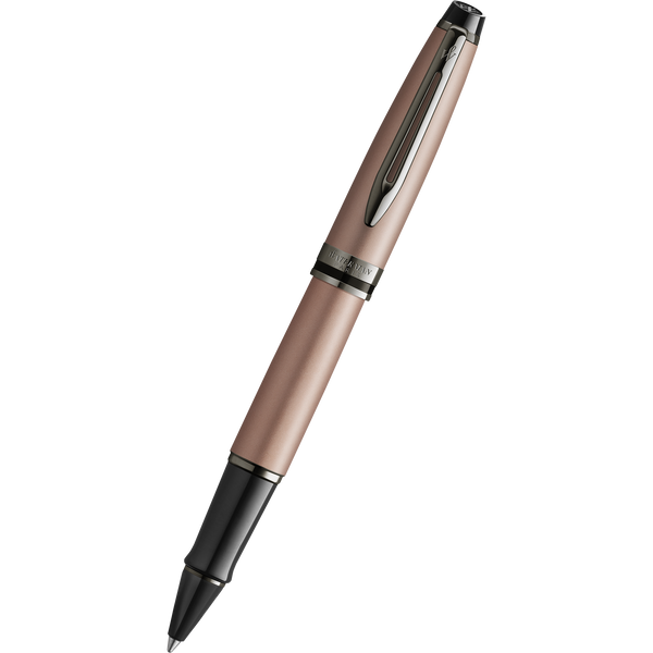 Waterman Expert3 Rollerball Pen - Rose Gold - Ruthenium Trim (Special Edition)-Pen Boutique Ltd