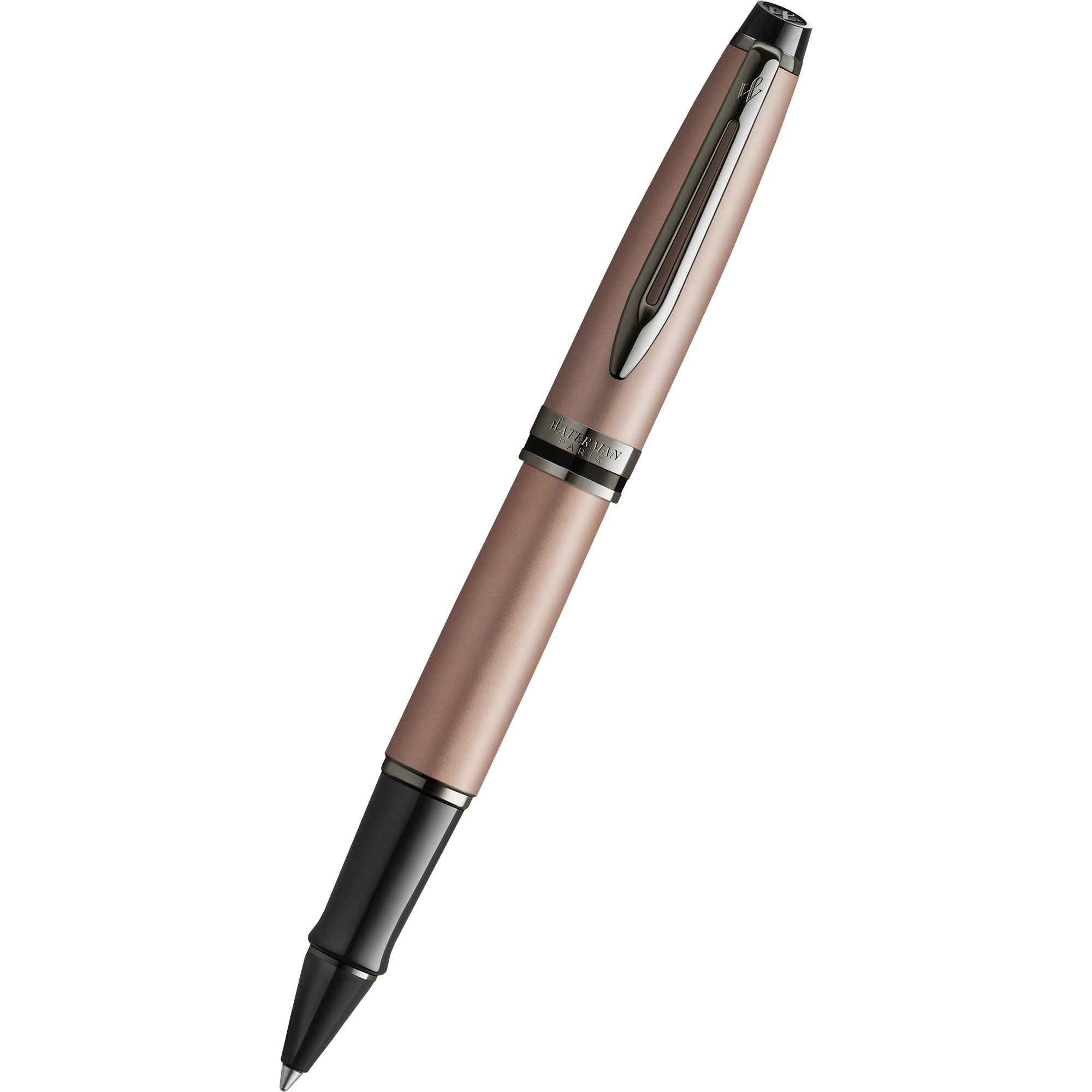 Waterman Expert3 Rollerball Pen - Rose Gold - Ruthenium Trim (Special Edition)-Pen Boutique Ltd