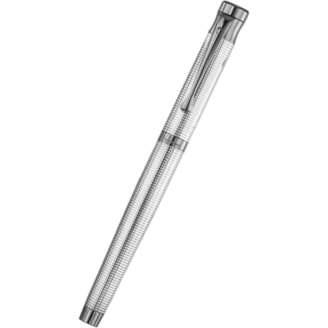 Waldmann Tango Fountain Pen - Fine Square Pattern - Ruthenium Plated-Pen Boutique Ltd