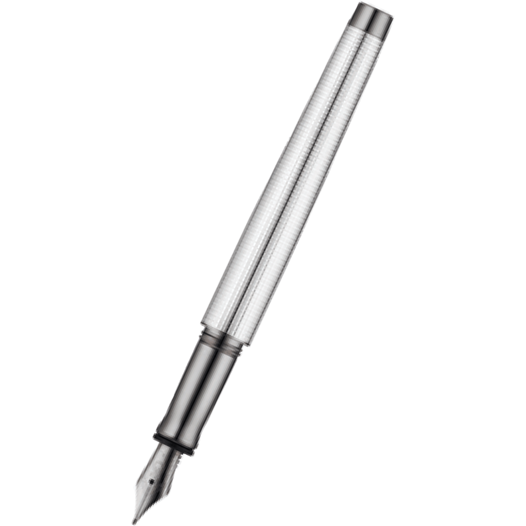 Waldmann Tango Fountain Pen - Fine Square Pattern - Ruthenium Plated-Pen Boutique Ltd