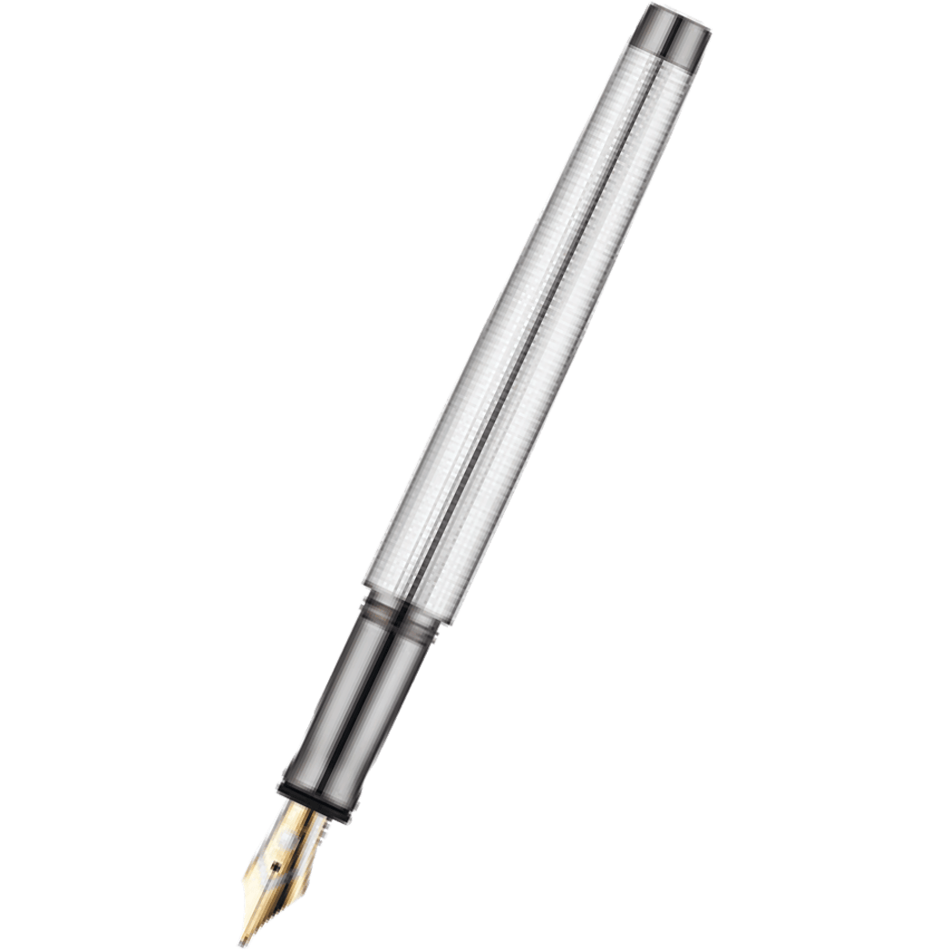 Waldmann Tango Fountain Pen - Fine Square Pattern - Ruthenium Plated-Pen Boutique Ltd