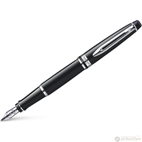 Waterman Expert 2011 Black Chrome Trim Fountain Pen Medium Point - Pen ...