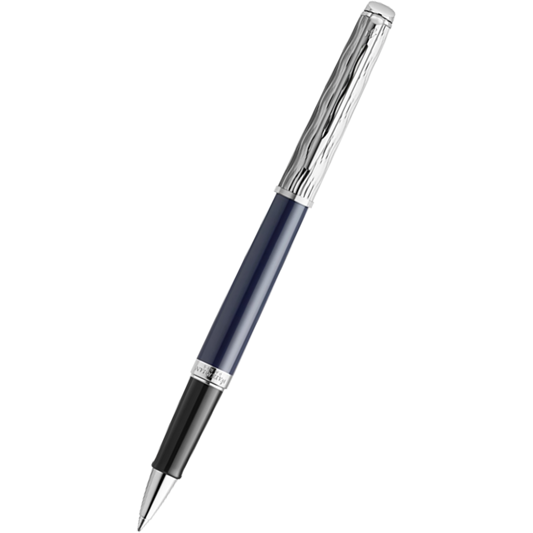 Waterman Hemisphere L’Essence du Bleu Rollerball Pen - Metal & Blue-Pen Boutique Ltd