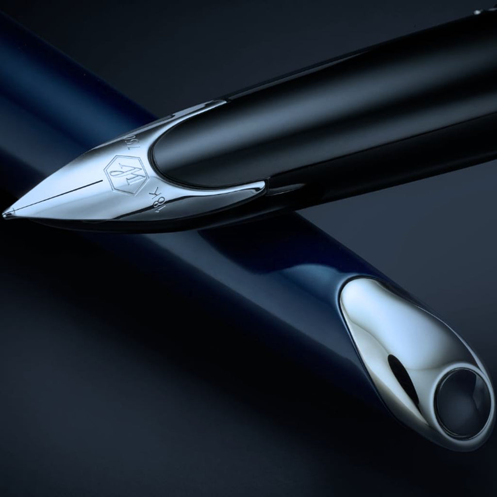 Waterman Carene L’Essence du Bleu Fountain Pen - Metal & Blue - Pen ...