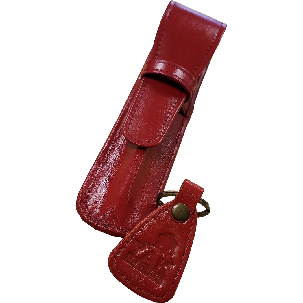 Yak Leather Single Case with Flap - Cherry-Pen Boutique Ltd