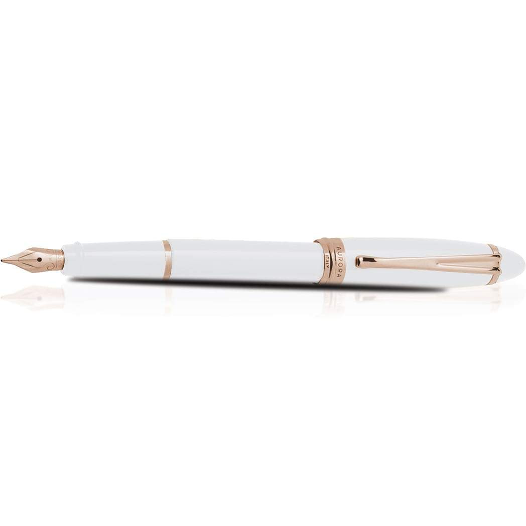 Aurora Ipsilon Fountain Pen - Seasons - Winter White - Rose Gold Trim-Pen Boutique Ltd