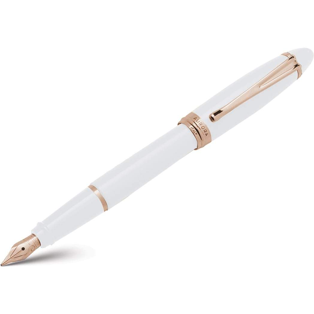 Aurora Ipsilon Fountain Pen - Seasons - Winter White - Rose Gold Trim-Pen Boutique Ltd