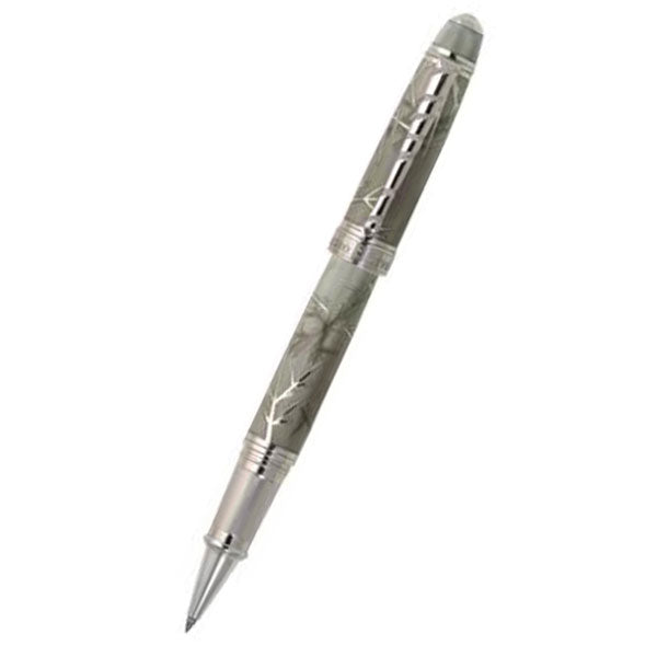 David Oscarson Winter Rollerball Pen - Winter Grey & Rhodium-Pen Boutique Ltd