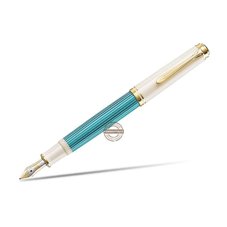 Pelikan Souveran M600 Fountain Pen - Turquoise White (Special Edition)