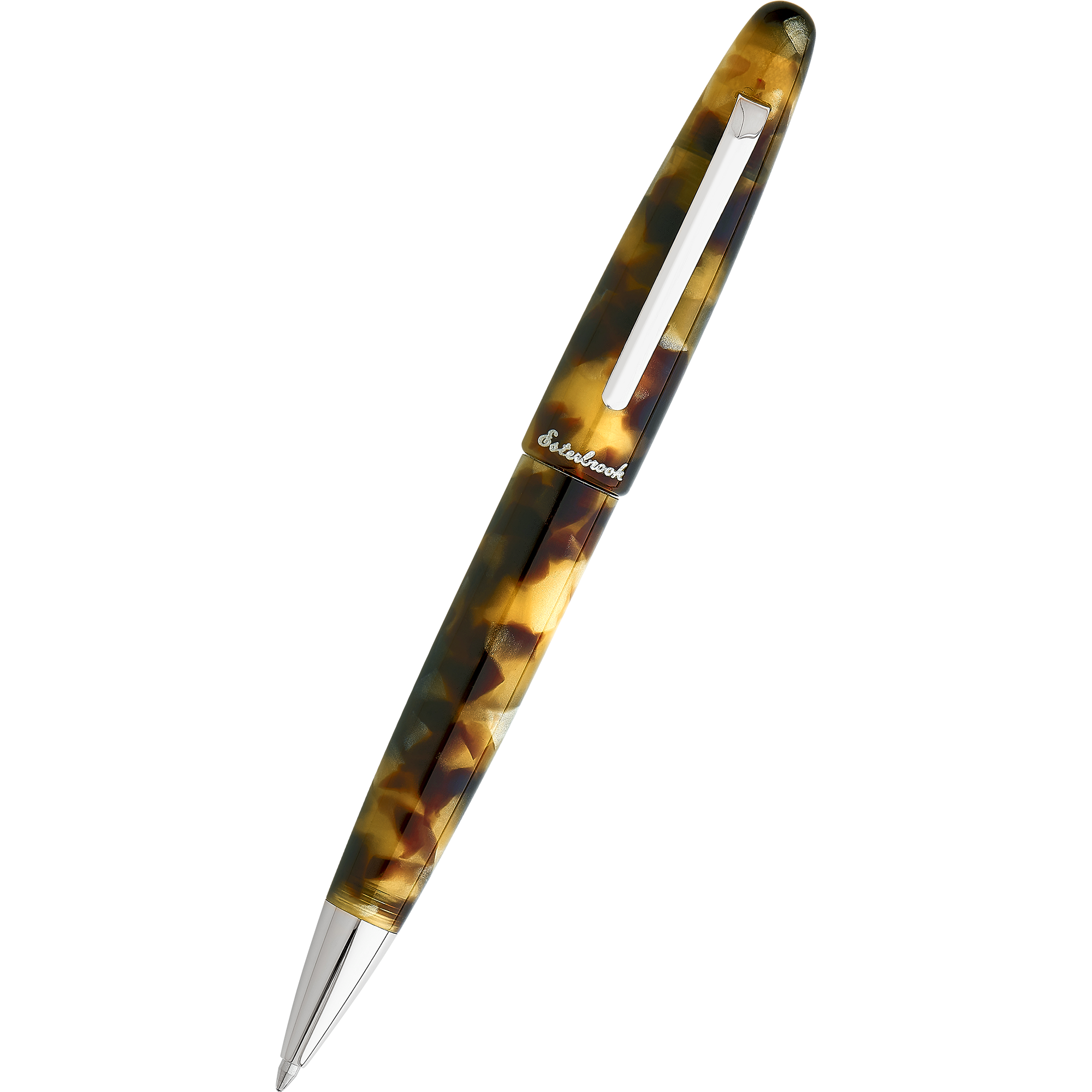 Esterbrook Estie Ballpoint Pen - Tortoise - Palladium Trim-Pen Boutique Ltd