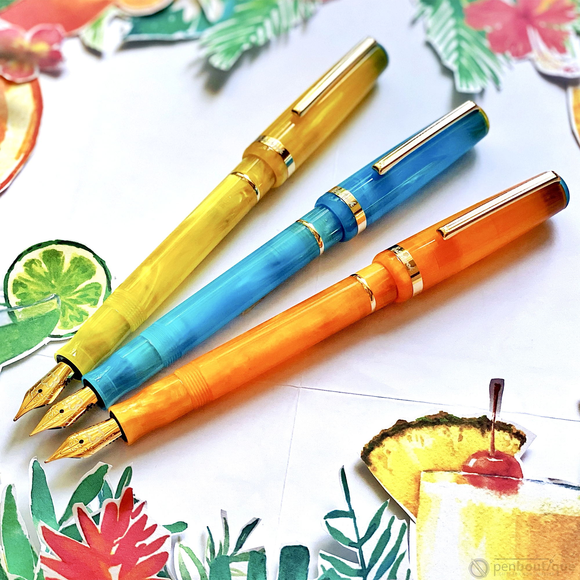 Esterbrook JR Pocket Fountain Pen - Paradise Orange Sunset-Pen Boutique Ltd