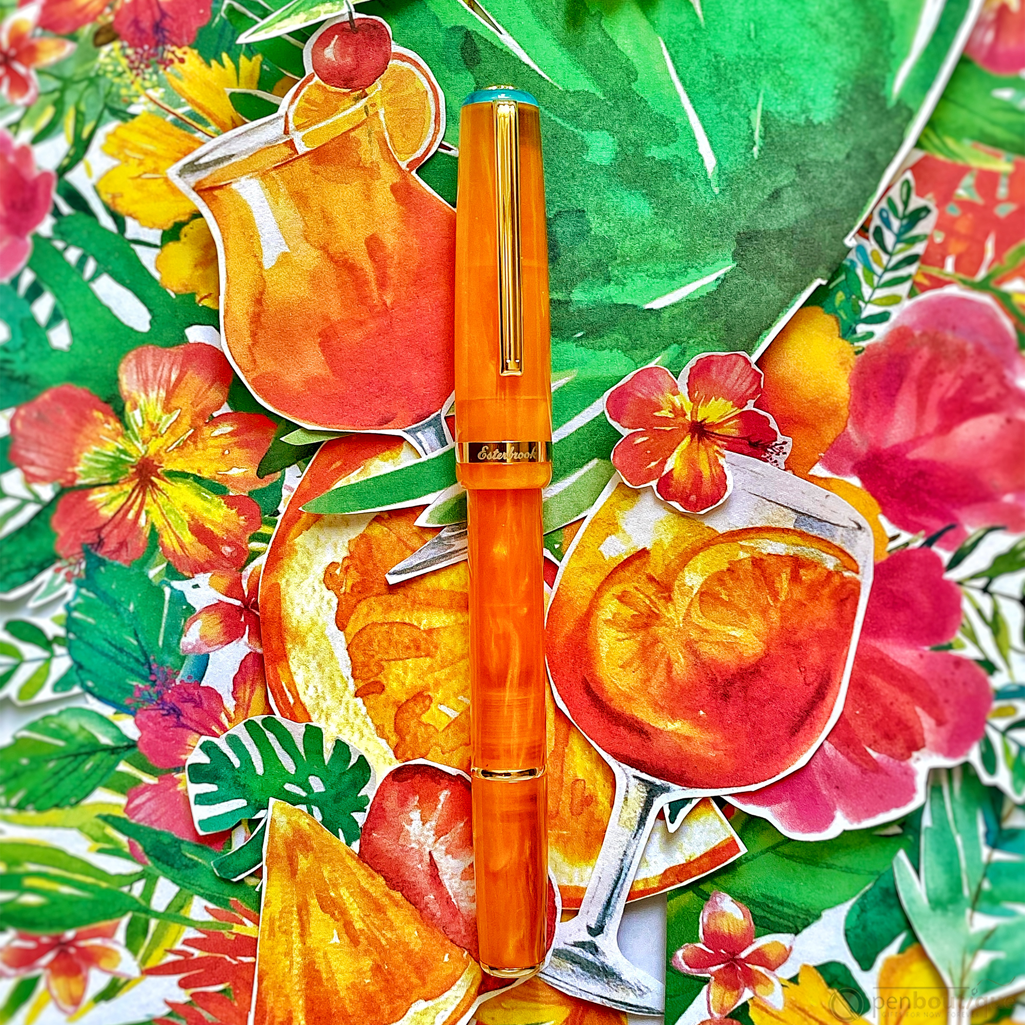 Esterbrook JR Pocket Fountain Pen - Paradise Orange Sunset-Pen Boutique Ltd