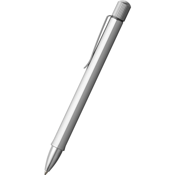 Faber Castell Hexo Ballpoint Pen - Silver-Pen Boutique Ltd