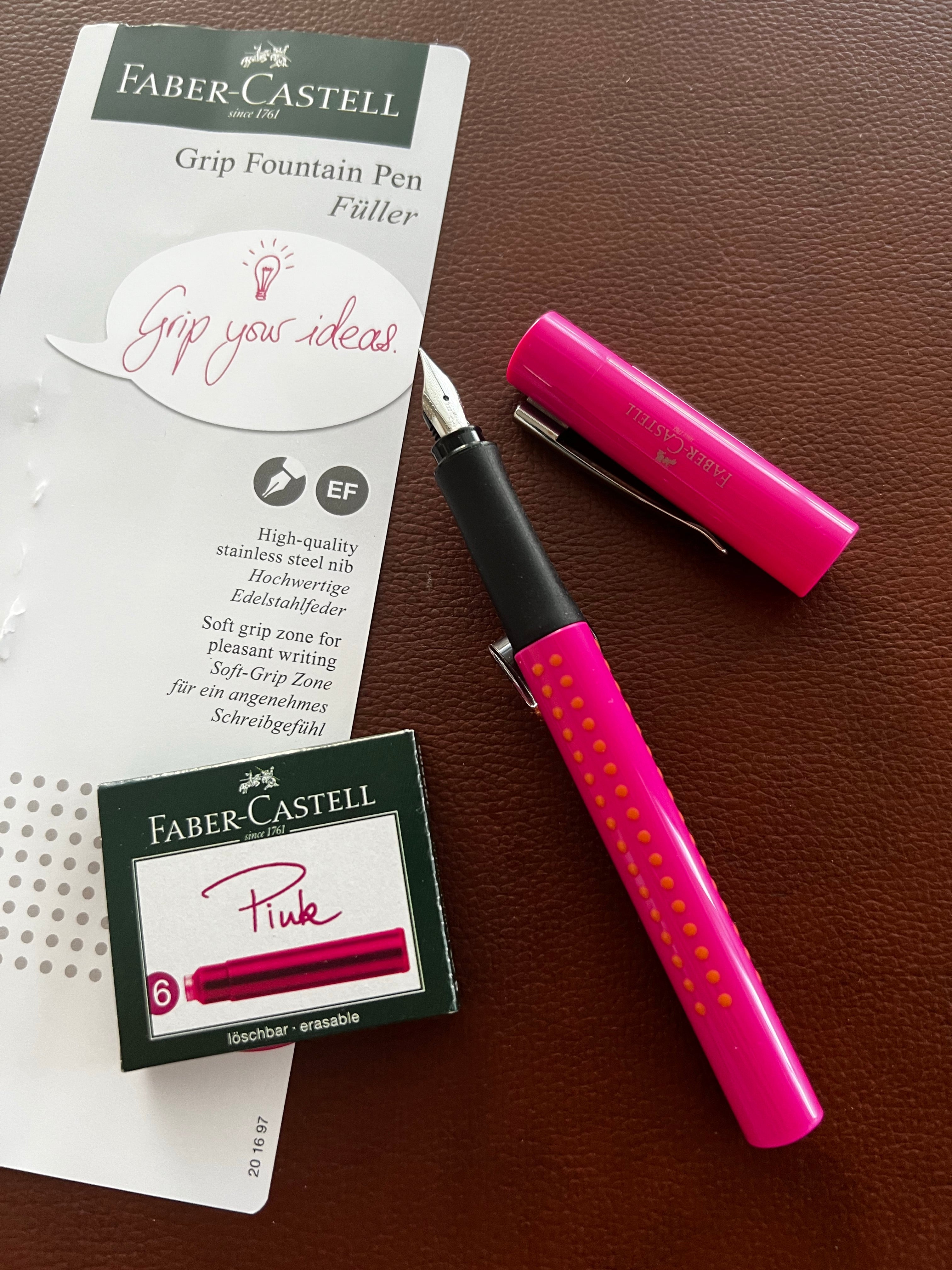 Faber Castell Pen Set, Brush Pen Set, Pink Pens, Pens for Art, Hand  Lettering Pens, A Flower a Day Keeps the Worries Away Set 