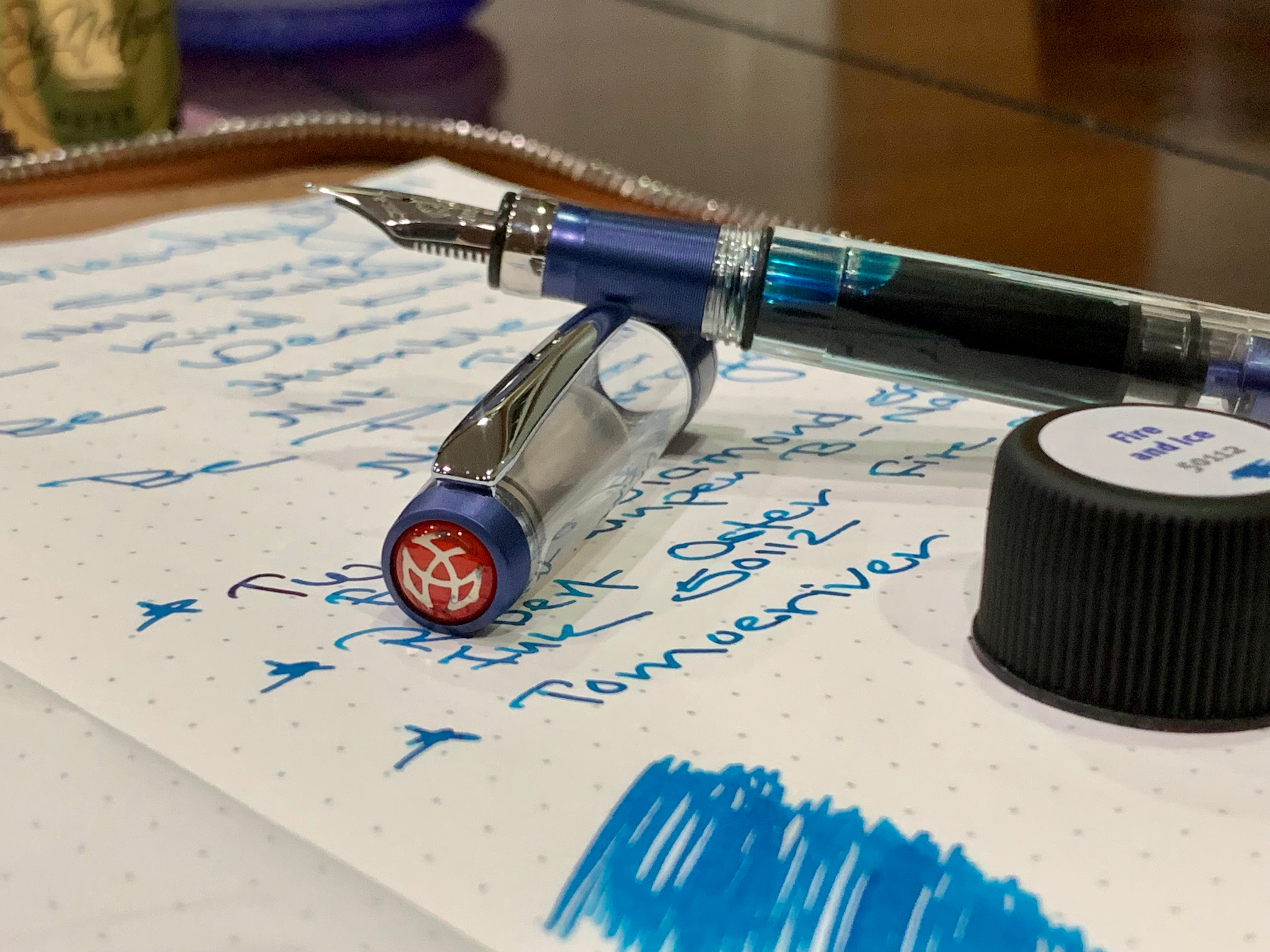 Twsbi Fountain Pen - Diamond 580 Alr - Navy Blue - Pen Boutique Ltd