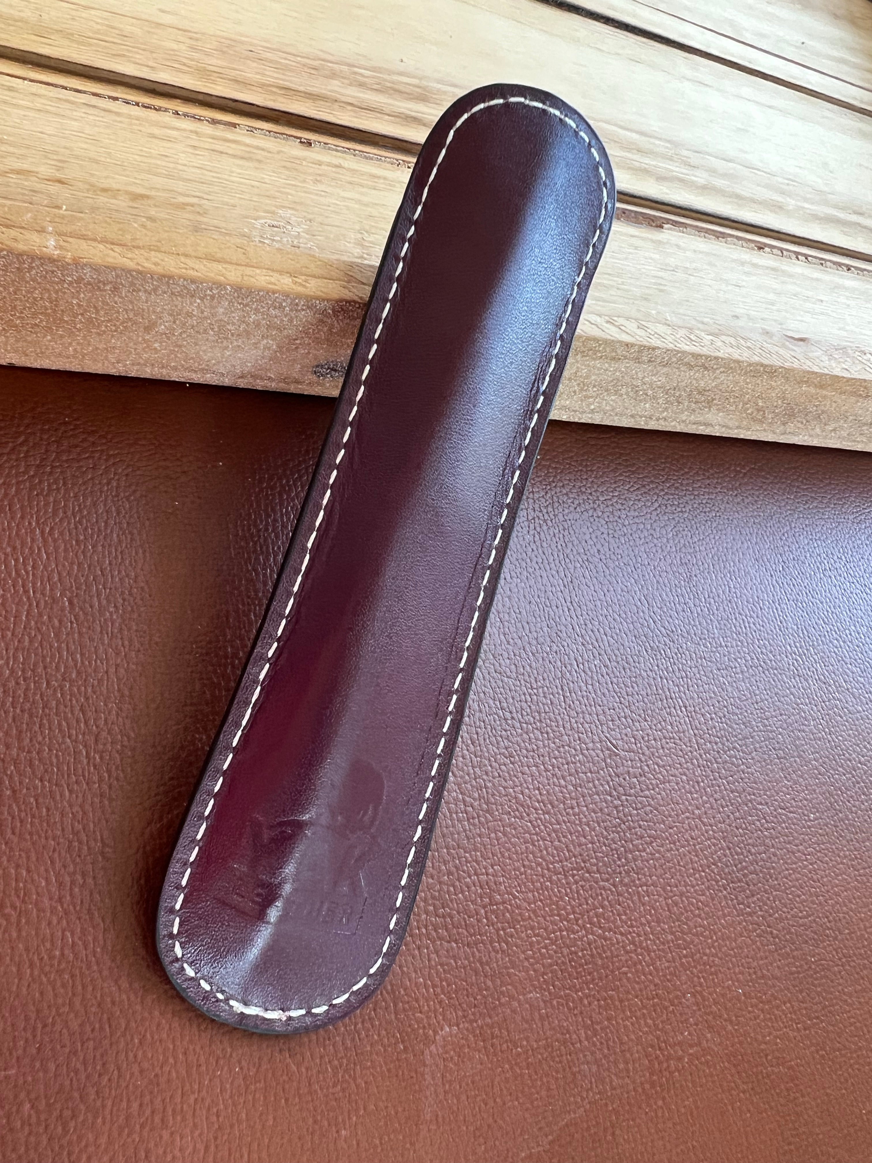 Pen Boutique Yak Leather 10 Pen Holder - Brown - Pen Boutique Ltd