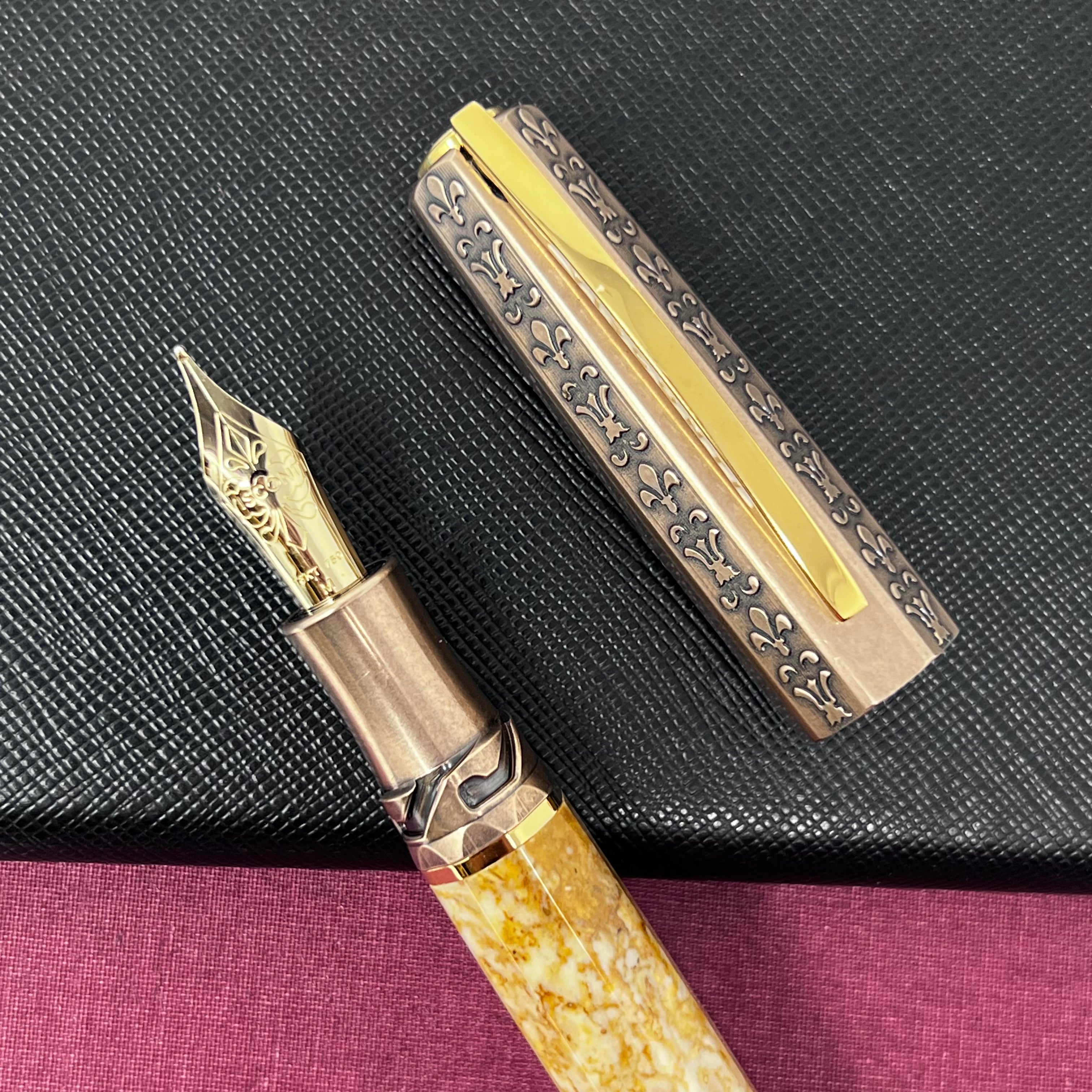 Visconti Medici Il Magnifico Fountain Pen - Egyptian Marble (Limited Edition)-Pen Boutique Ltd