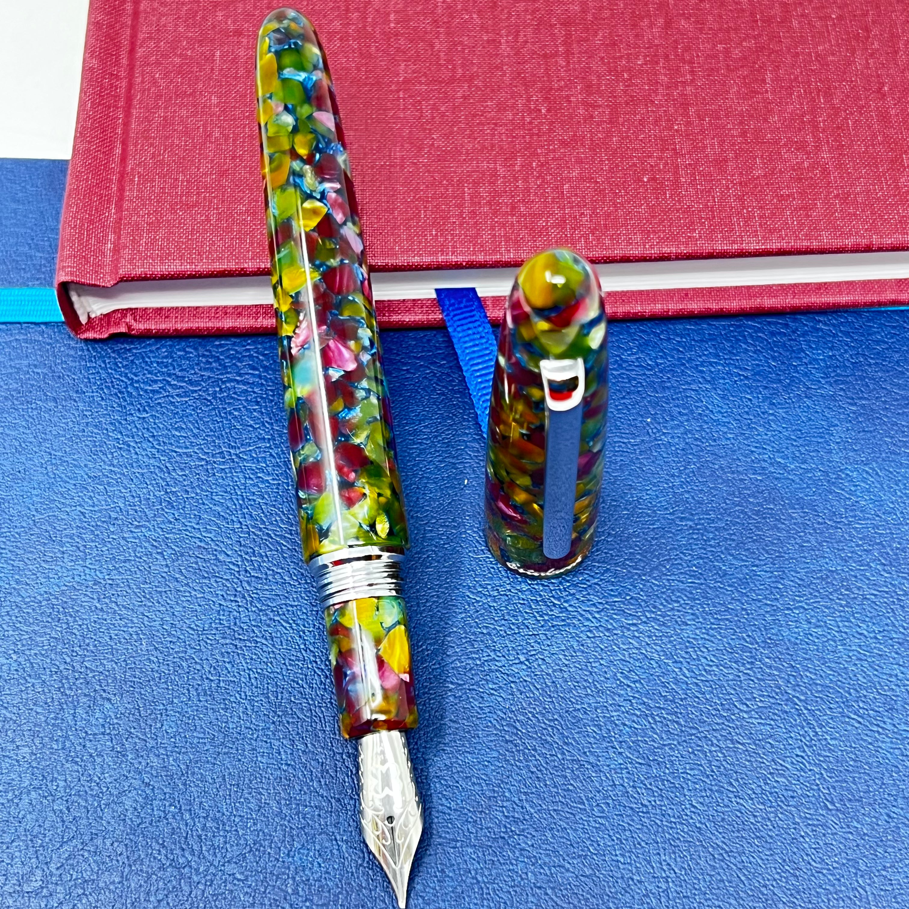 Esterbrook Estie Fountain Pen - Botanical Garden - Palladium (Oversized)-Pen Boutique Ltd