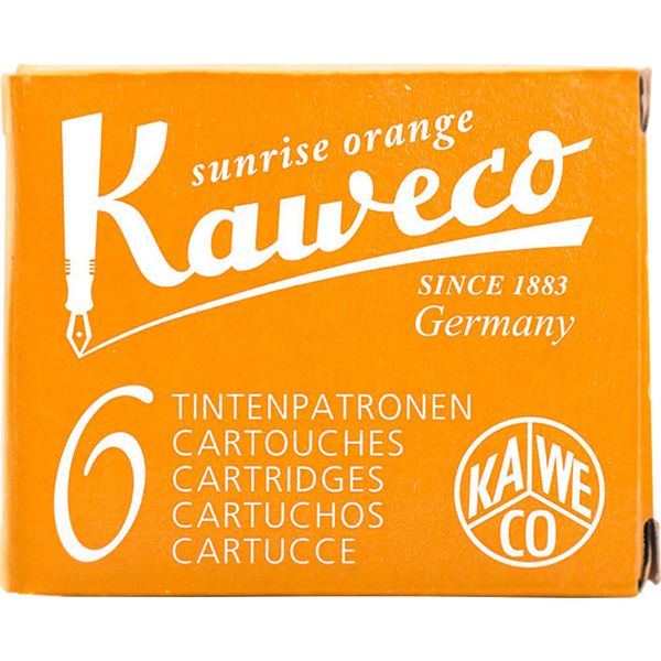 Kaweco Ink Cartridges - 6 pieces - Sunrise Orange-Pen Boutique Ltd