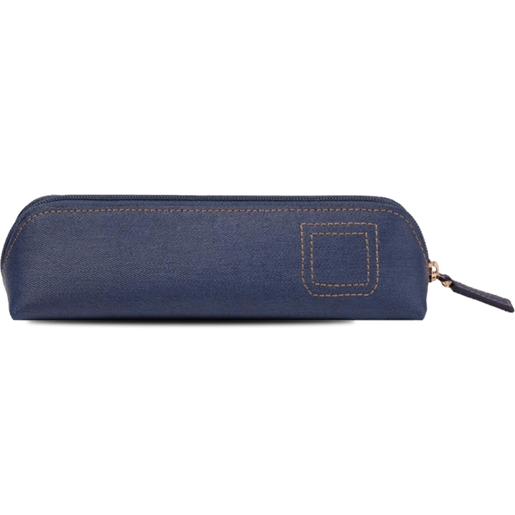 Montblanc Meisterstuck Selection Pen Pouch - Blue Denim-Pen Boutique Ltd