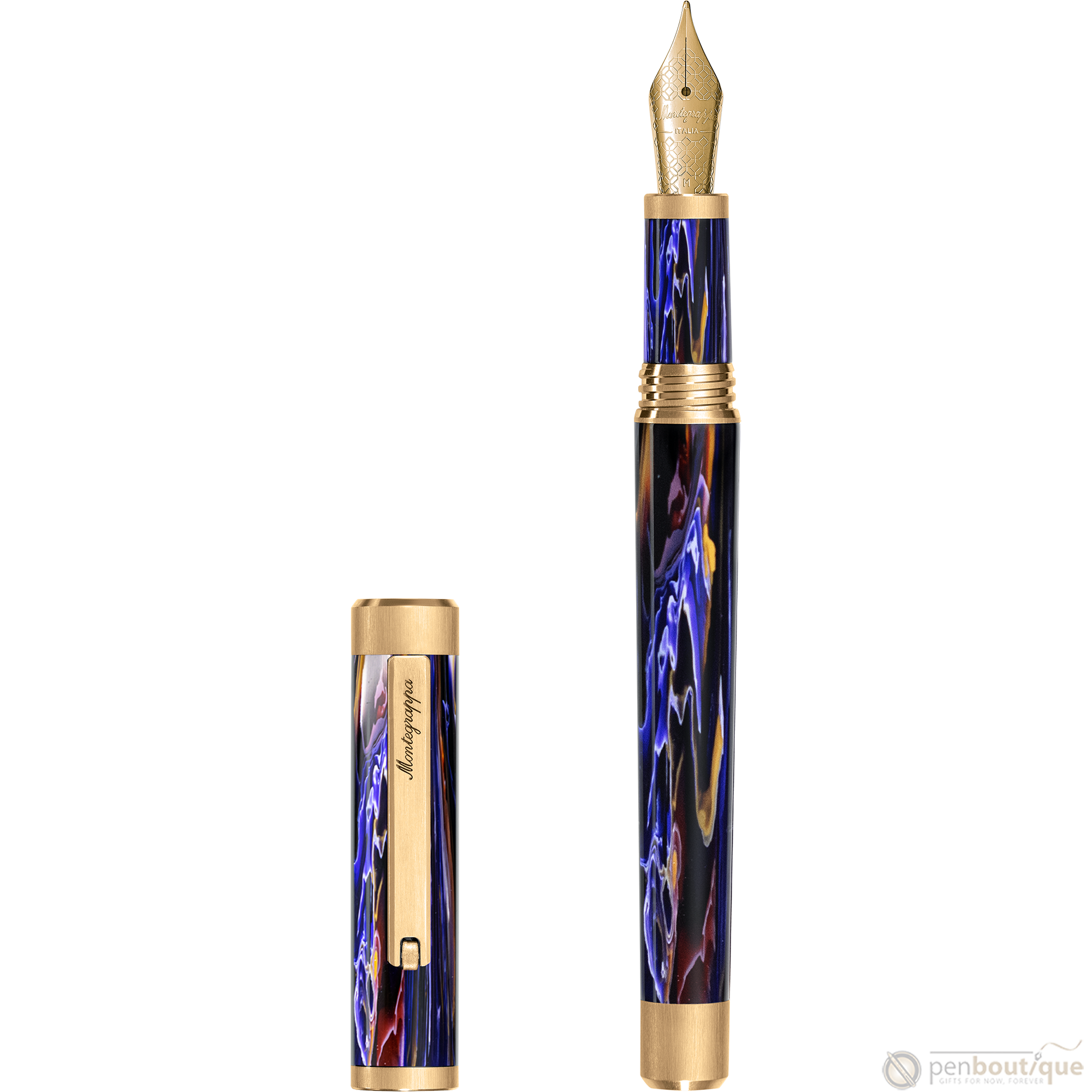 Montegrappa ZERO Cityscape Fountain Pen - Meteor Shower-Pen Boutique Ltd