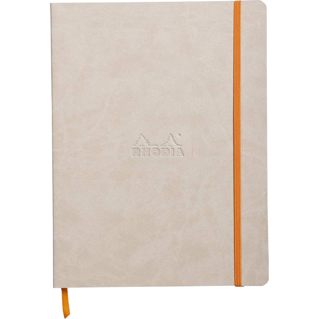 Rhodia Rhodiarama Notebook - Soft Cover - Beige - Lined-Pen Boutique Ltd